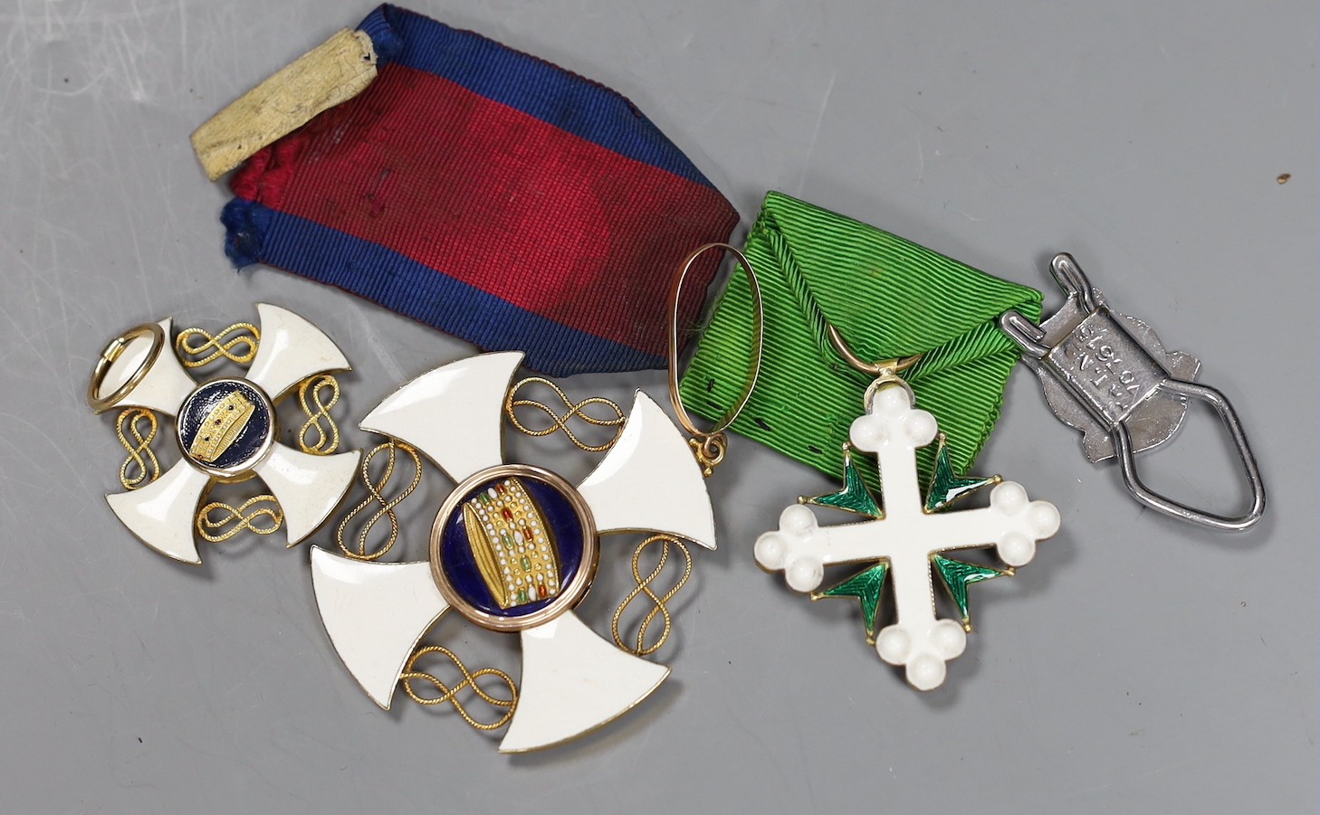 A group of Austrian and Continental medals